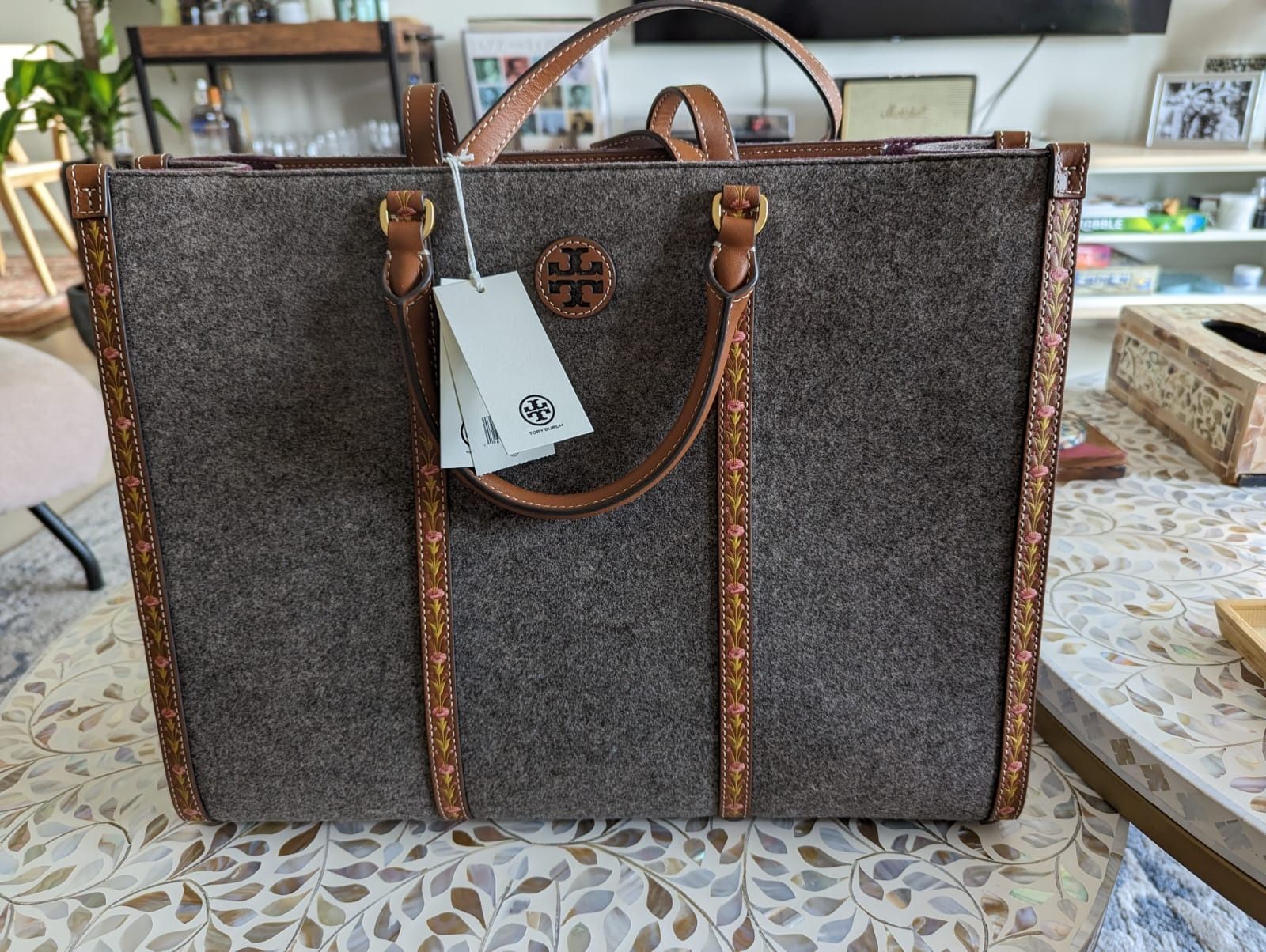 Tory Burch Large Felt Tote