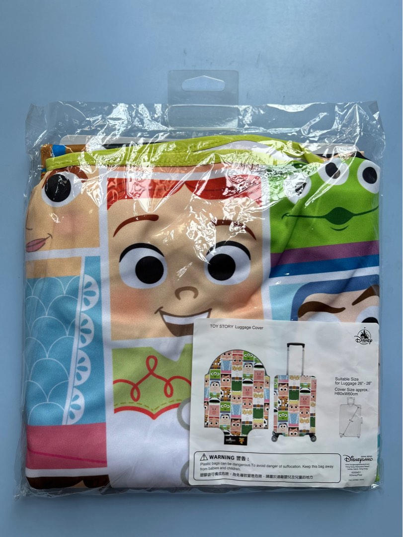 Toy Story Luggage Cover, 興趣及遊戲, 旅行, 旅遊 旅行必需品及用品 Carousell