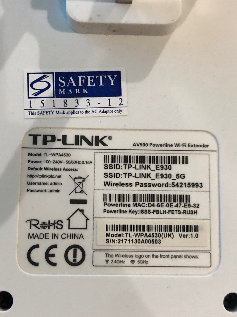 TP LINK -500 mbps wifi extener, Mobile Phones & Gadgets, Mobile ...