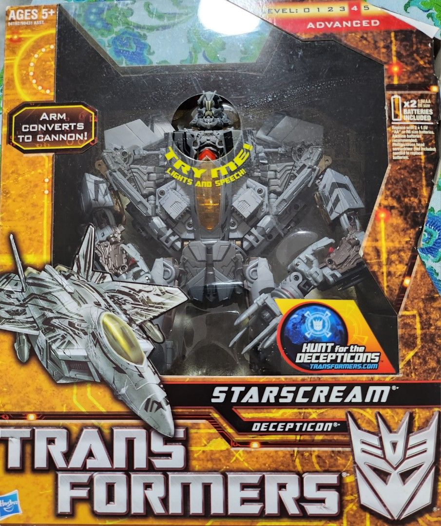 Transformer Starscream Decepticon F-22 Raptor, Hobbies & Toys, Toys ...