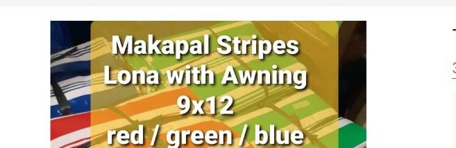 Trapal Stripes Lona 9x12 feet Tarpaulin Cover Shade Awning Shade Tolda GREEN RED BLUE