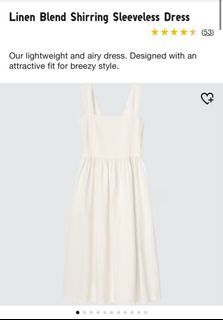 Uniqlo Linen white dress