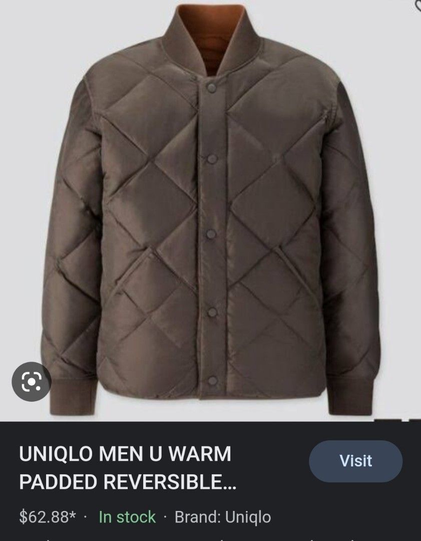 UNIQLO MEN UNIQLO U WARM PADDED REVERSIBLE BLOUSON JACKET