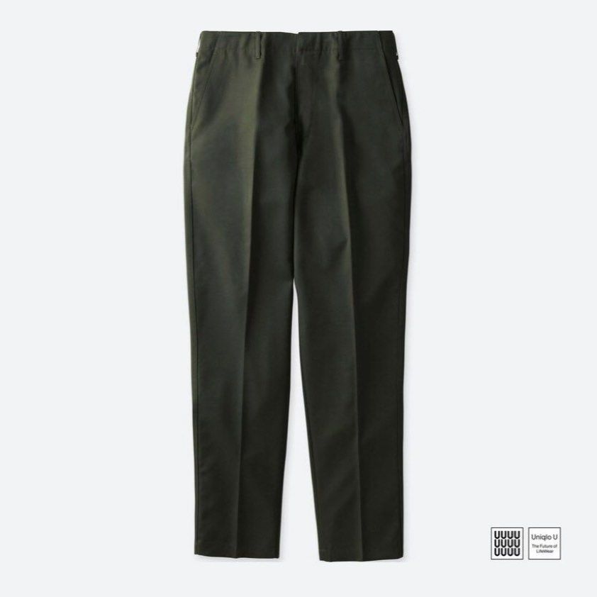 UNIQLO U WIDE FIT PLEATED JERSEY PANTS