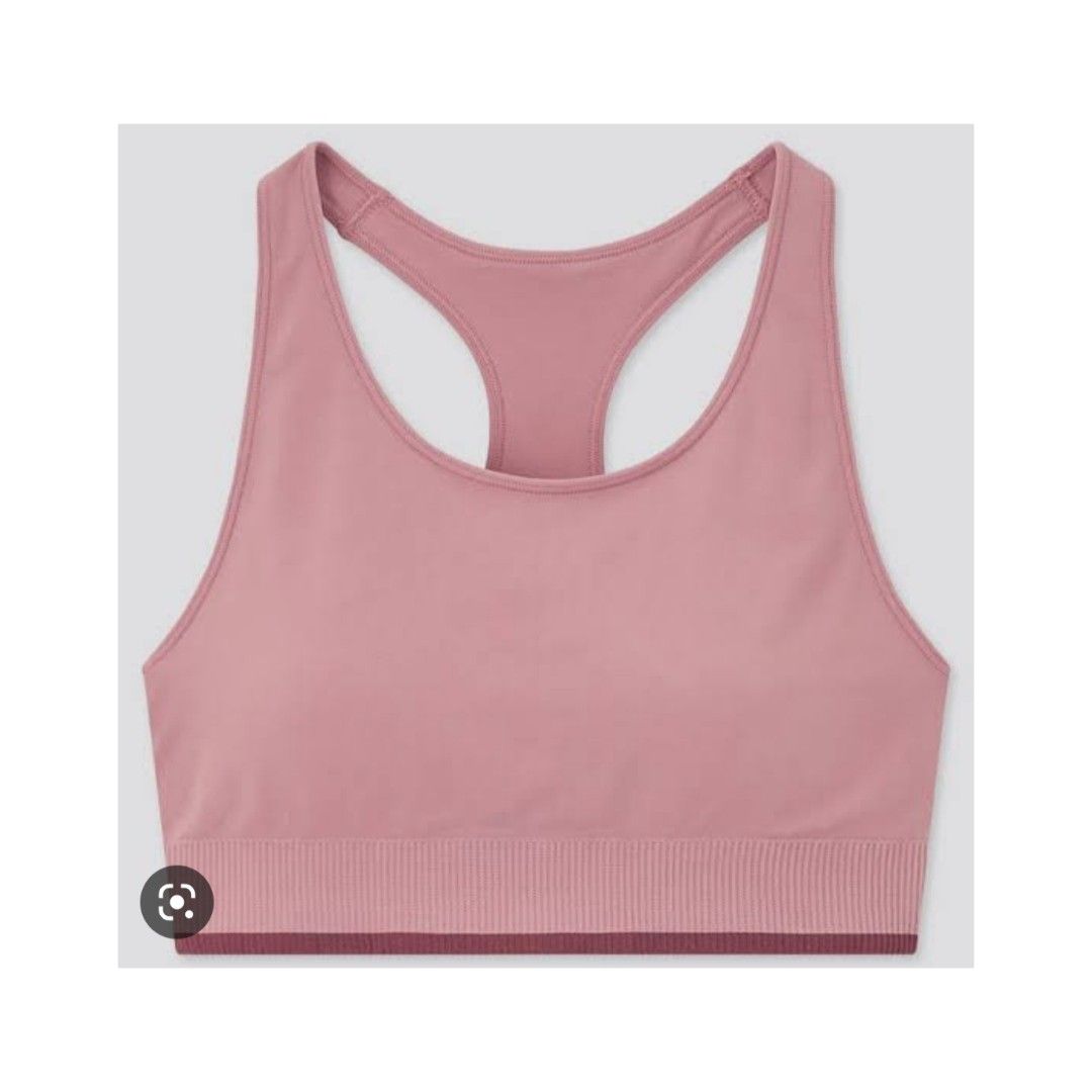 Uniqlo Pink Wireless Sports Bra Activewear, Women's Fashion, Activewear on  Carousell