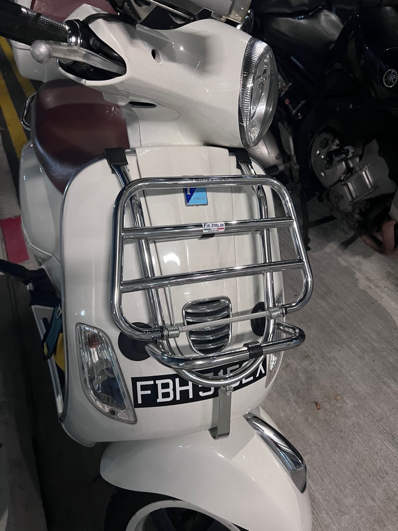 Vespa front rack, Motorcycles, Motorcycle Accessories on Carousell