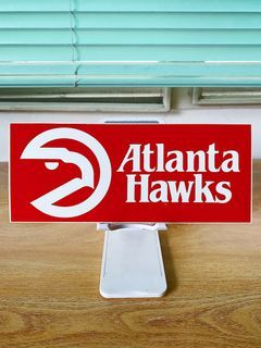 (Vintage) 80’s Atlanta Hawks - NBA Basketball Decal Bumper Sticker