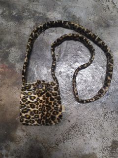 Vintage 80s Tiny Leopard Sling Bag
