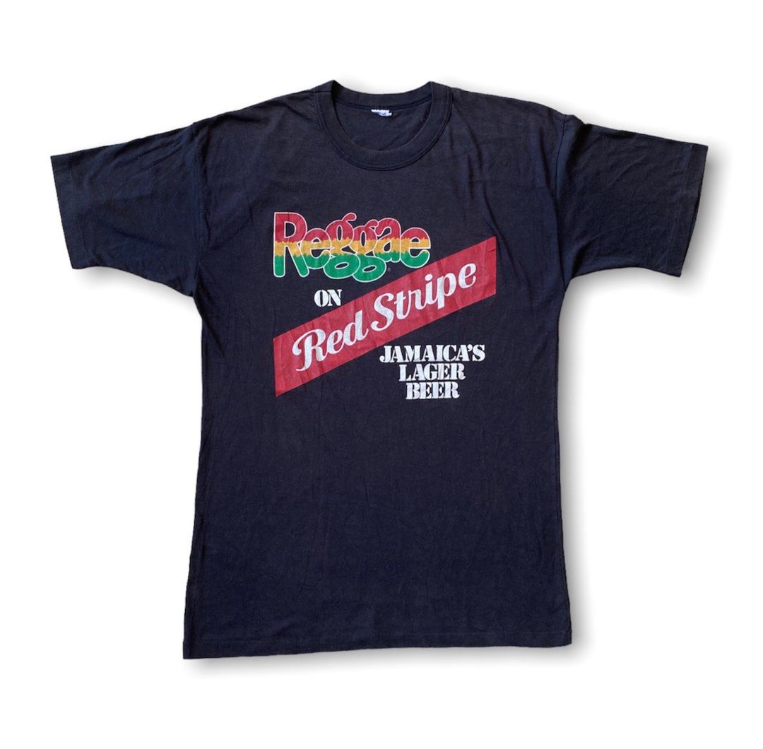 VINTAGE REGGAE ON THE RED STRIPE TSHIRT PIT 19