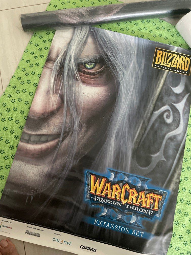 Warcraft 3 - The Frozen Throne poster (2003), Hobbies & Toys