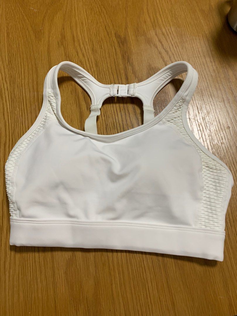 White Sports Bra size xs/s running high impact exercise, Women's Fashion,  Activewear on Carousell