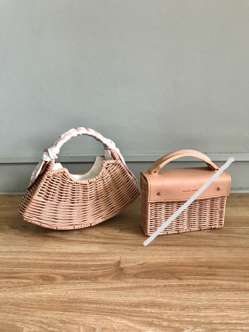 Wicker bags clearance