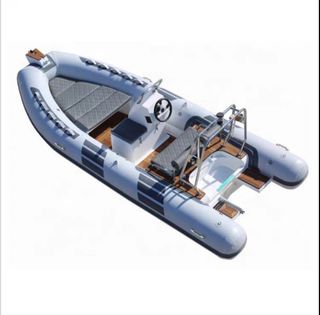 BRIS 9.8 ft Inflatable Boat Raft Dinghy Tender Poonton Boat Fishing Boat  with Air-Floor