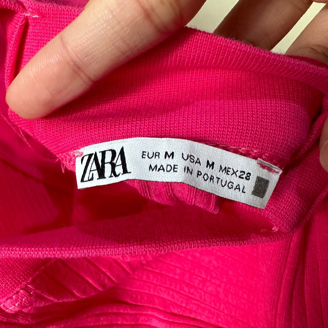 Zara pink halter top, Women's Fashion, Tops, Sleeveless on Carousell