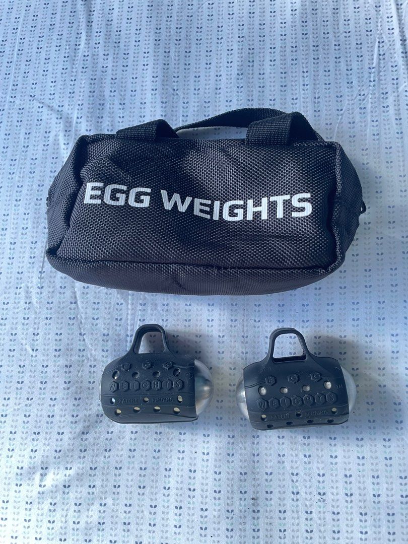 2 Handheld Egg Weights Cardio Max Set1.5Lb eachw/Case on Carousell
