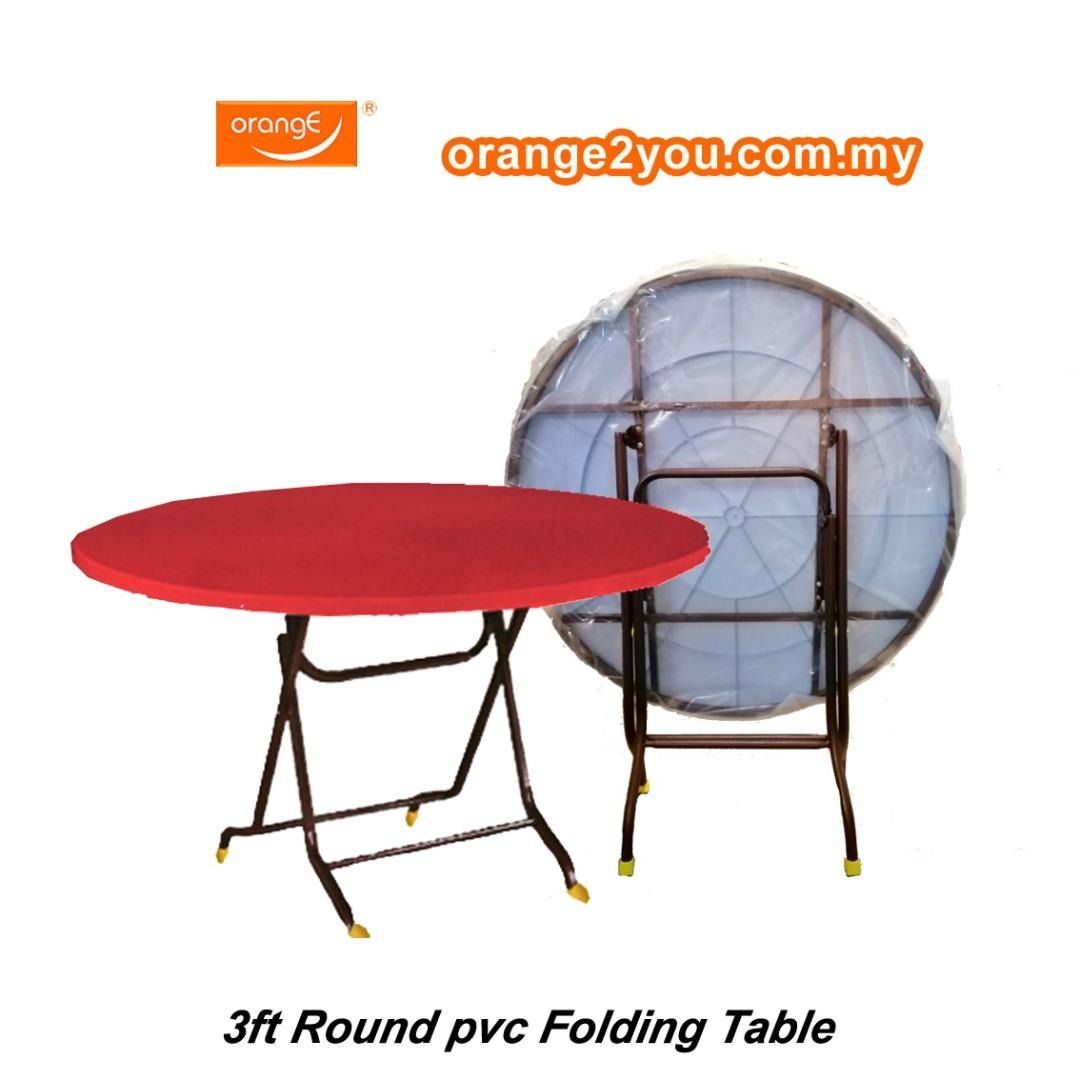 3' Round Plastic Table, Furniture & Home Living, Furniture, Tables