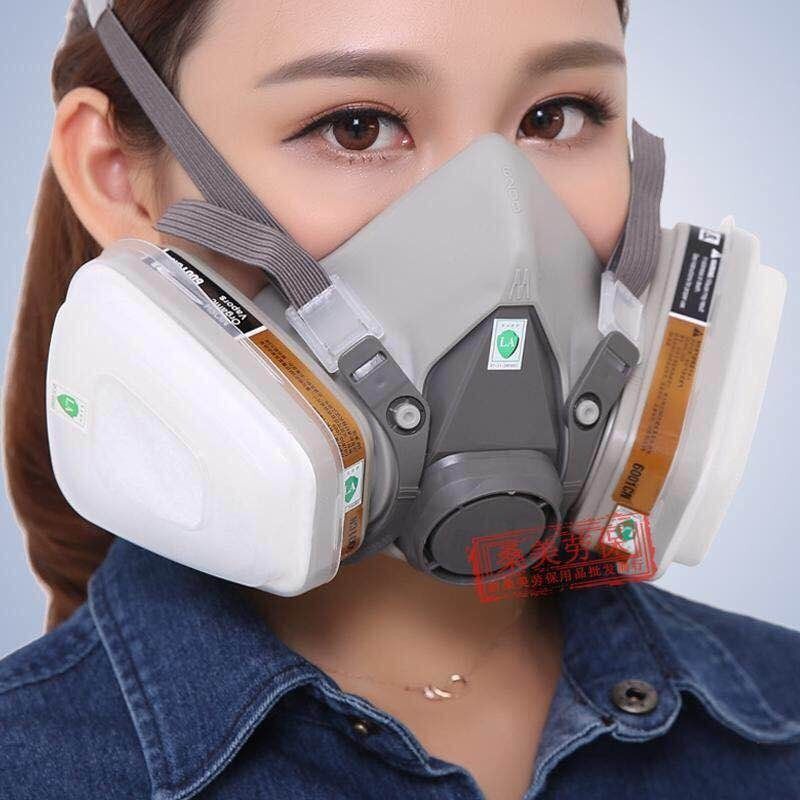 3M Half Facepiece Respirator Half Gas Mask Medium Masker Gas 3M 6200 on