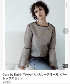 ［日牌 Cara by Katrin Tokyo］深咖色透膚上衣/Clane.Willfully.Beams.KBF