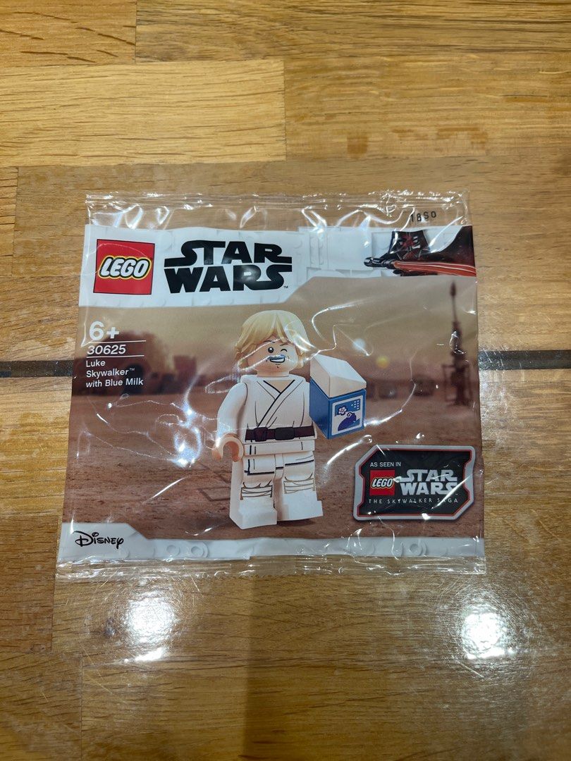 全新LEGO Star Wars 30625 Luke Skywalker with Blue Milk Polybag