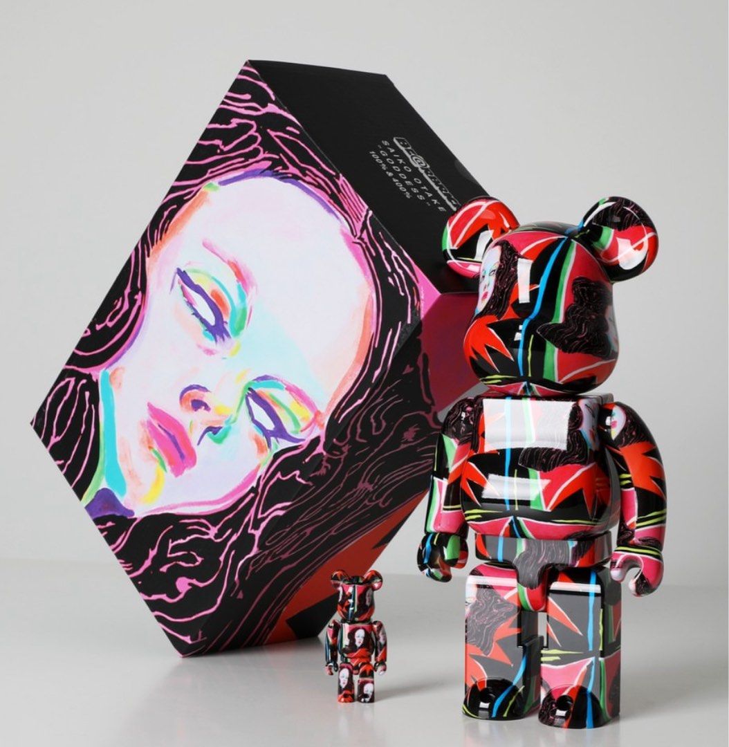 巜MEDICOM TOY BEARBRICK SAIKO OTAKE 「GODDESS」100% + 400% SETS