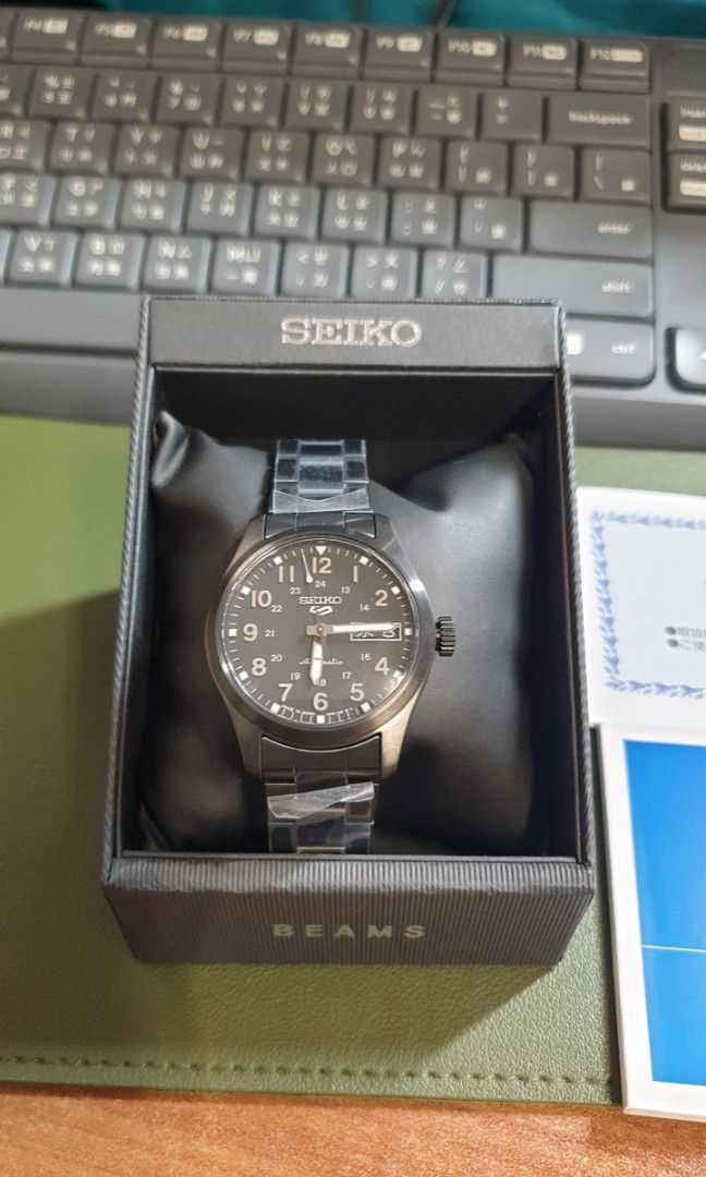全新未使用 Seiko 5 Sports × BEAMS / 別注 男裝 FIELD 機械錶錶 全球限量300支 編號6號