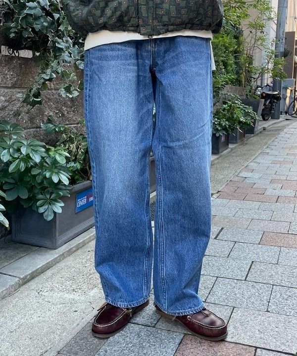 (二手) VAPORIZE / Monroe Denim Pants S號 水洗 日系 寬褲 BEAMS 牛仔褲 寬鬆