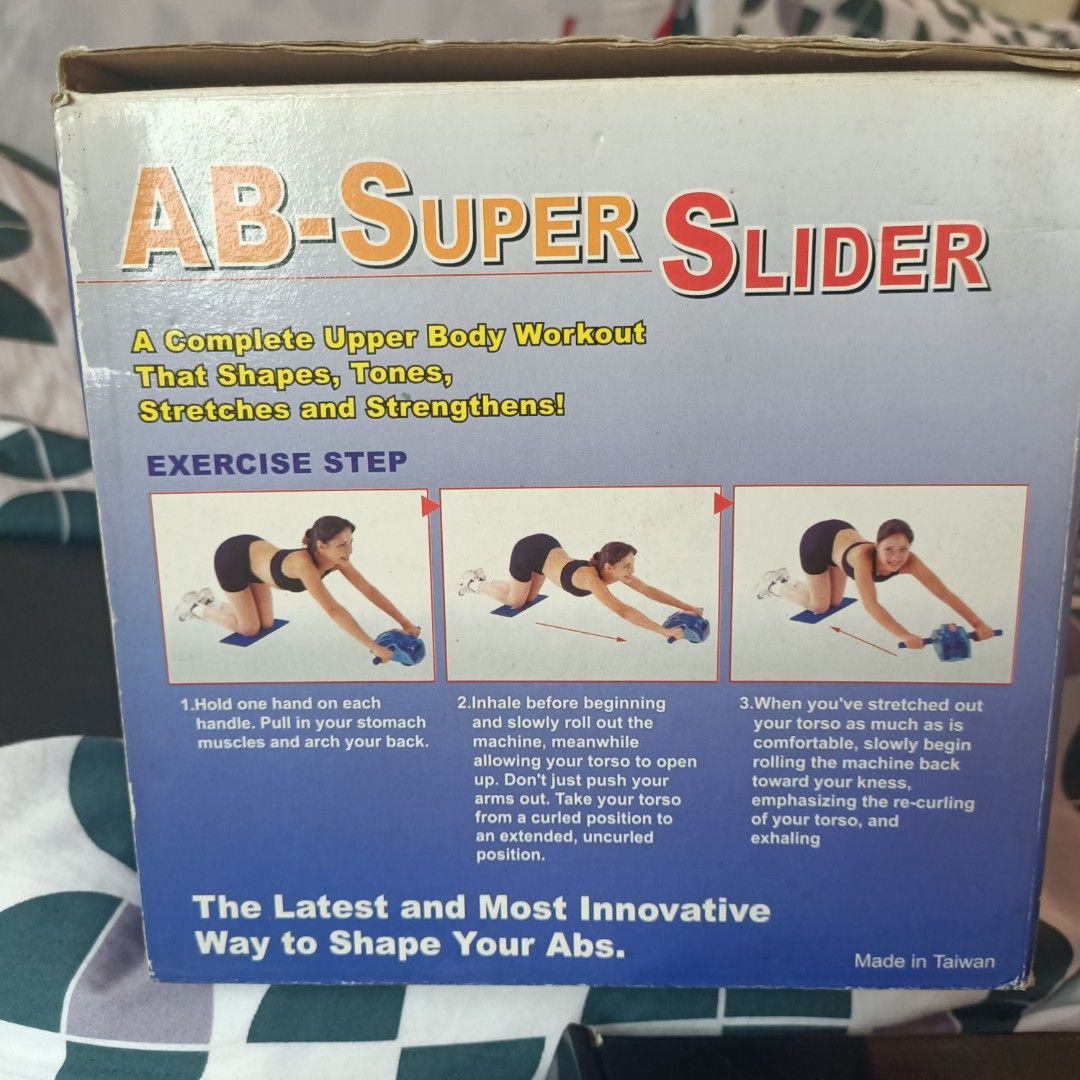 AB super sliders to help you keep in shape, Sports Equipment, Exercise &  Fitness, Toning & Stretching Accessories on Carousell