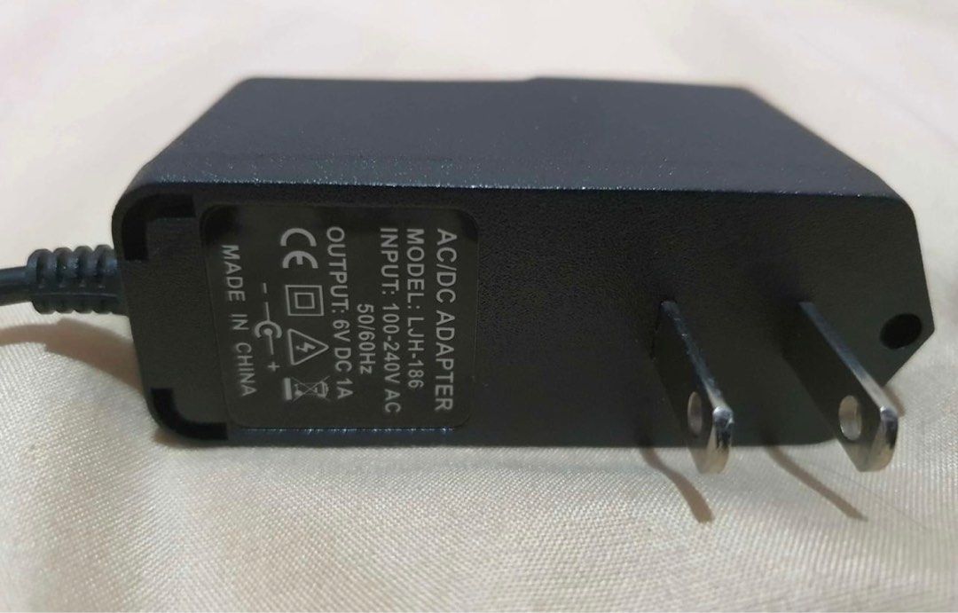 AC DC Power Adaptor 6V 1A (Category: Cables & Adaptors) located in Quezon City. Submitted by jerbinator11 (Listing ID 1227469774, Image 1). Description: 6V 1A 4.5V 1A also available .
