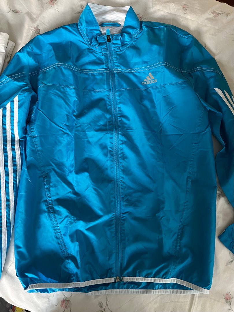 Adidas Blue Jacket on Carousell