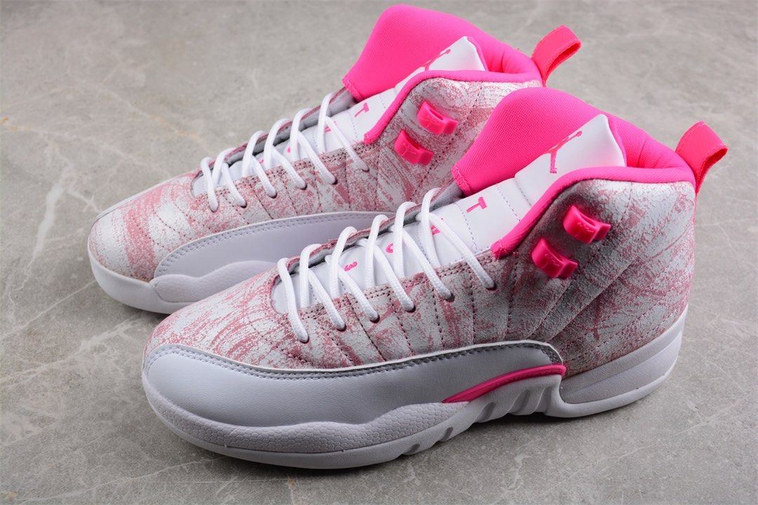 Air Jordan 12 Retro Arctic Pink GS