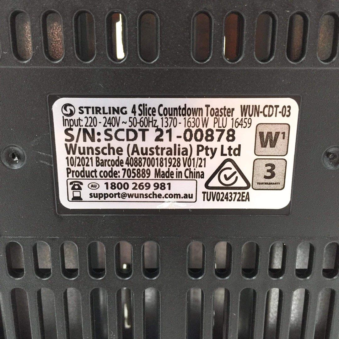 AMBIANO 4Slice Countdown Toaster, TV & Home Appliances, Kitchen