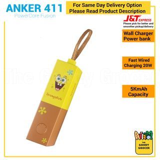 Anker 411 SpongeBob SquarePants PowerCore Fusion 2-in-1 5KmAh Power Bank & Wall Charger