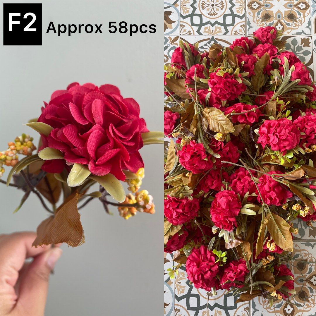 Artificial Flowers (Sold per design or Take All), Furniture & Home