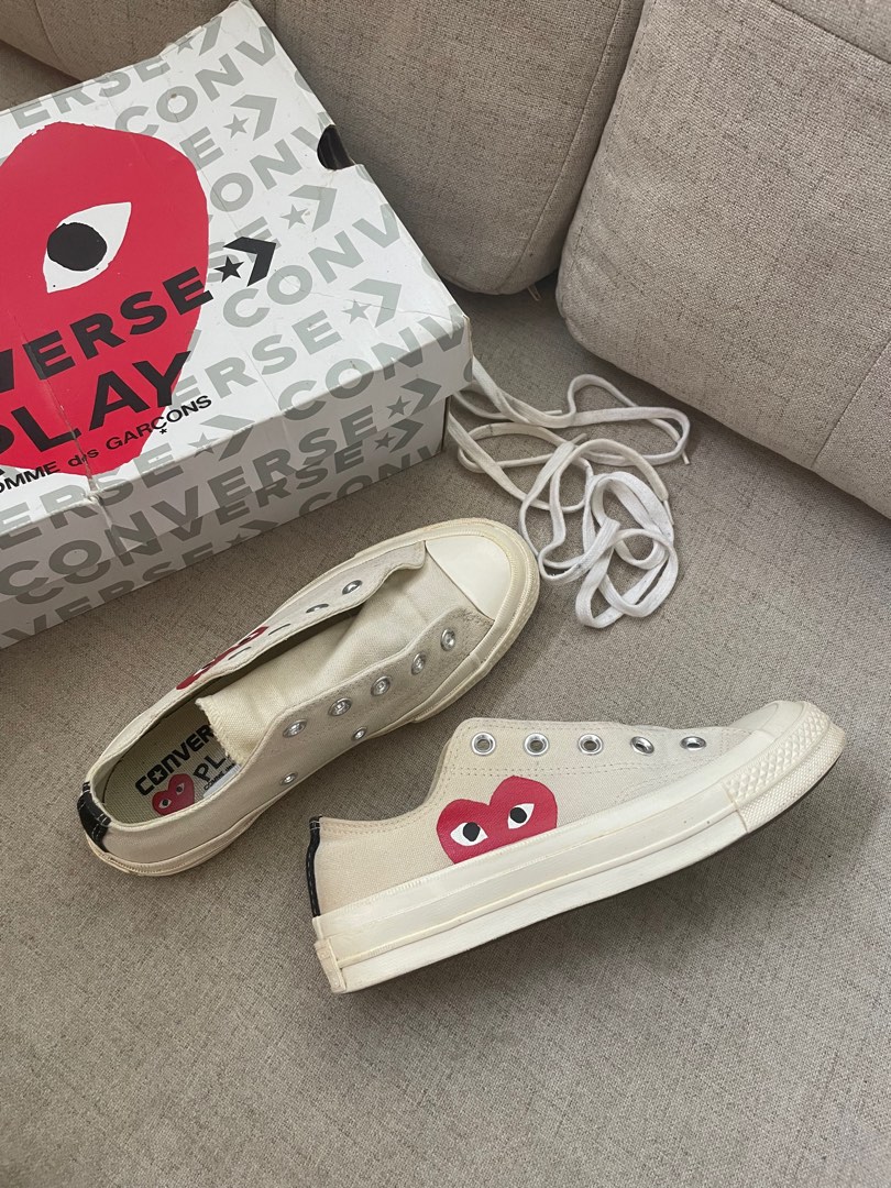 Authentic Converse CDG Sneakers, Women's Fashion, Footwear, Sneakers on ...