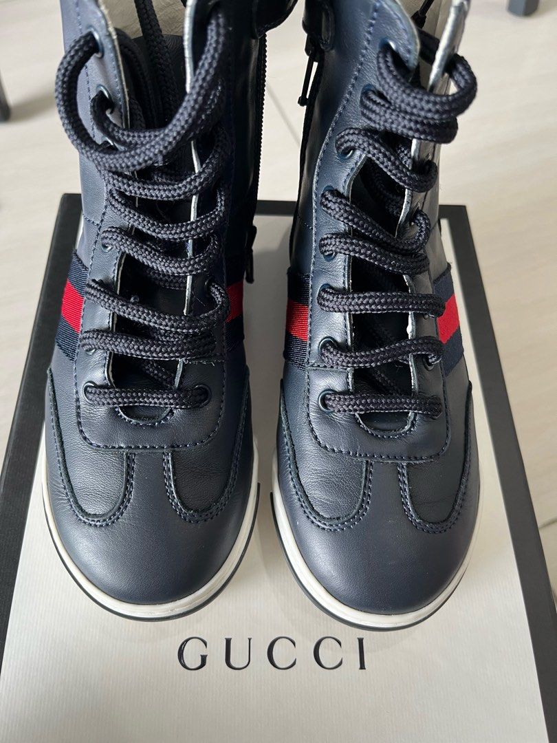 Gucci sneakers sales navy blue