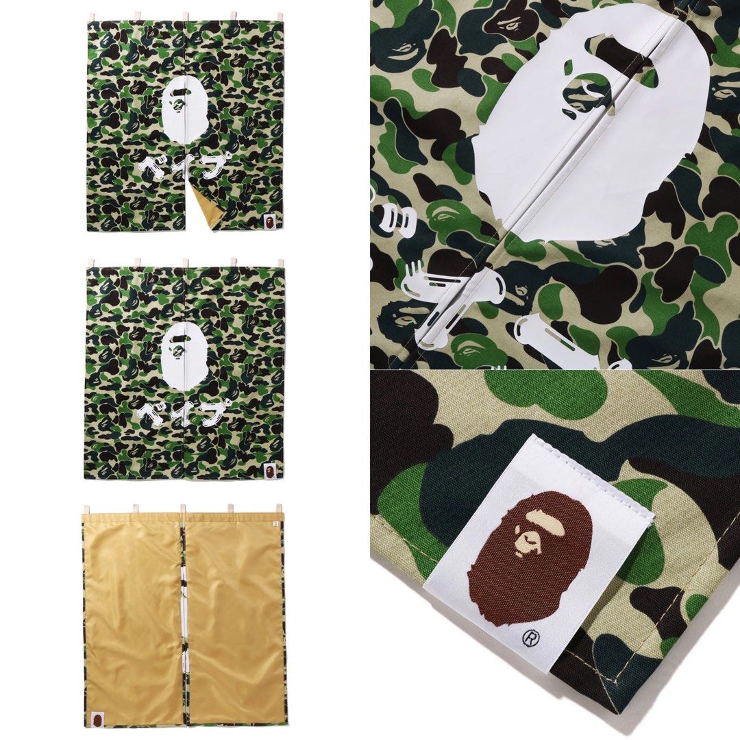 BAPE A BATHING APE ABC CAMO NOREN のれん ABC CAMO NOREN CURTAIN | bape.com