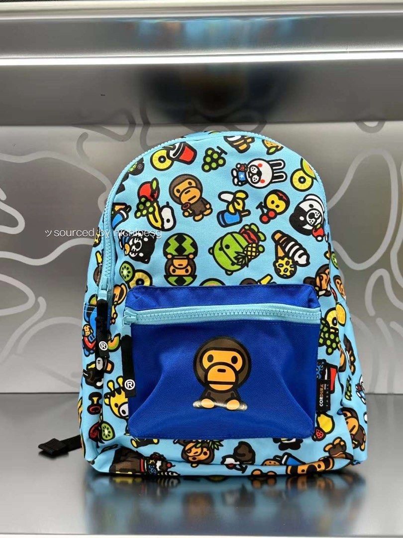 BAPE Kids Blue Baby Milo Mixed Fruit Backpack A Bathing Ape