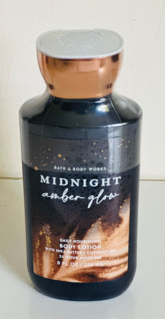  Midnight Amber Glow Body Lotion with Shea Butter + Coconut Oil  8 fl oz / 236 mL : Beauty & Personal Care