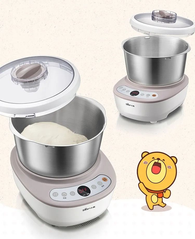 Bear Dough Mixer 5L Fully Automatic Kneading Machine Chef Machine Flour
