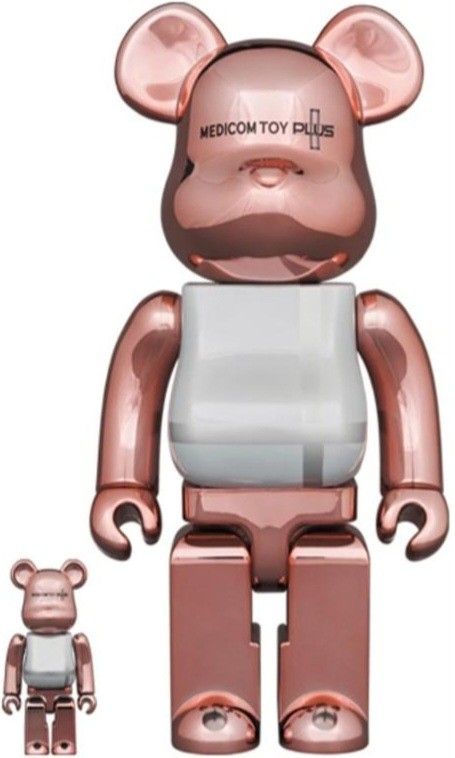 BE@RBRICK MEDICOM TOY PLUS PINK GOLD CHROME Ver. 100% & 400