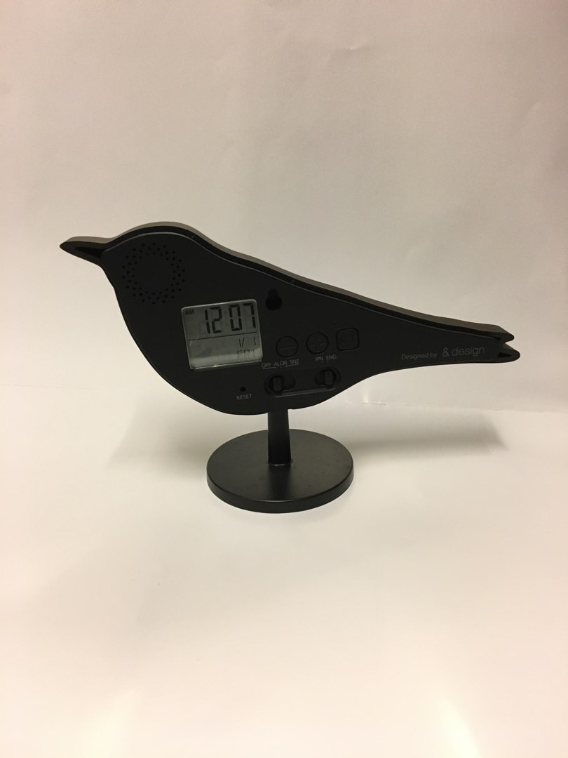JAPANESE BIRD SINGING ALARM CLOCK, 傢俬＆家居, 家居裝飾, 時鐘 Carousell
