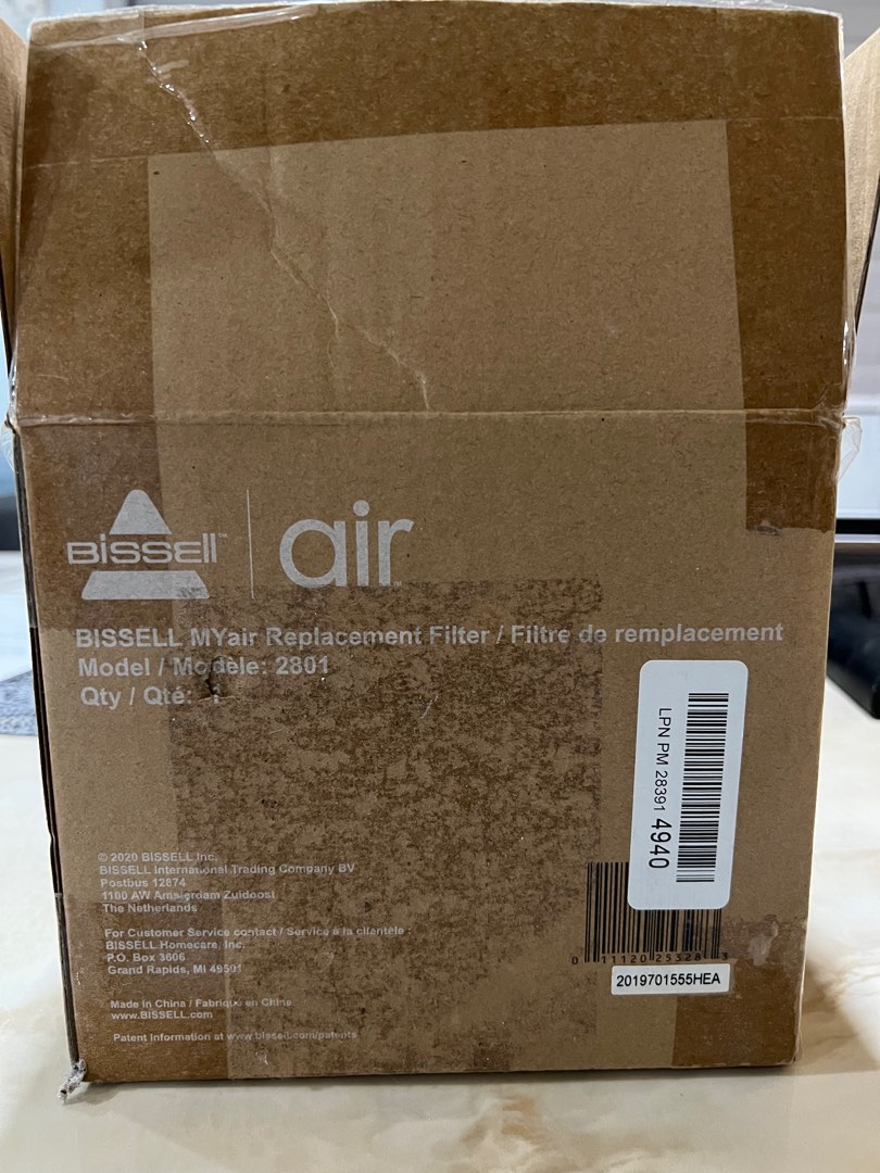 Bissell MYair Replacement Filter (Model 2801), TV & Home Appliances