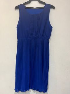 Blue chiffon dress