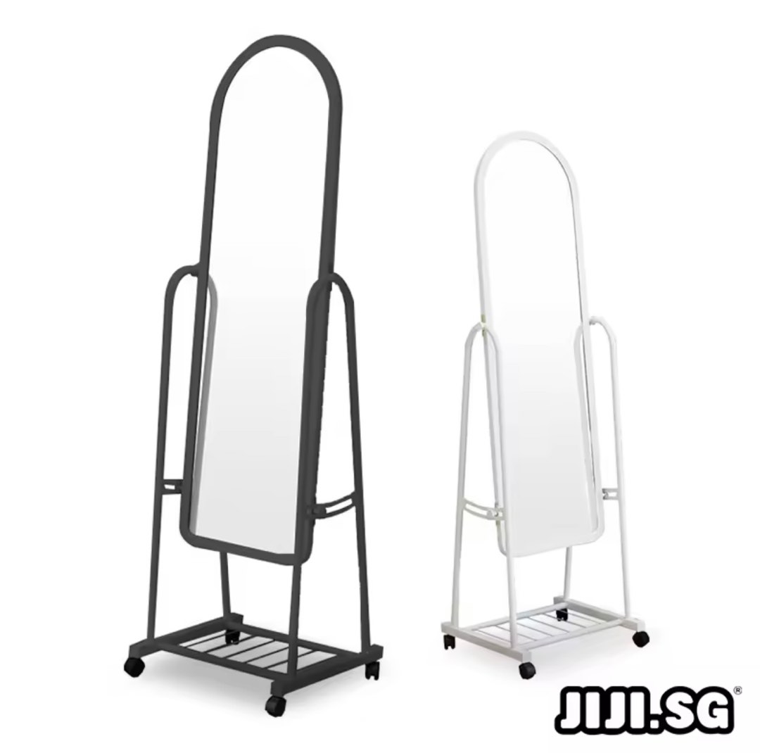 BNIB Basic Standing Mirror Movable / Full length mirror, TV & Home
