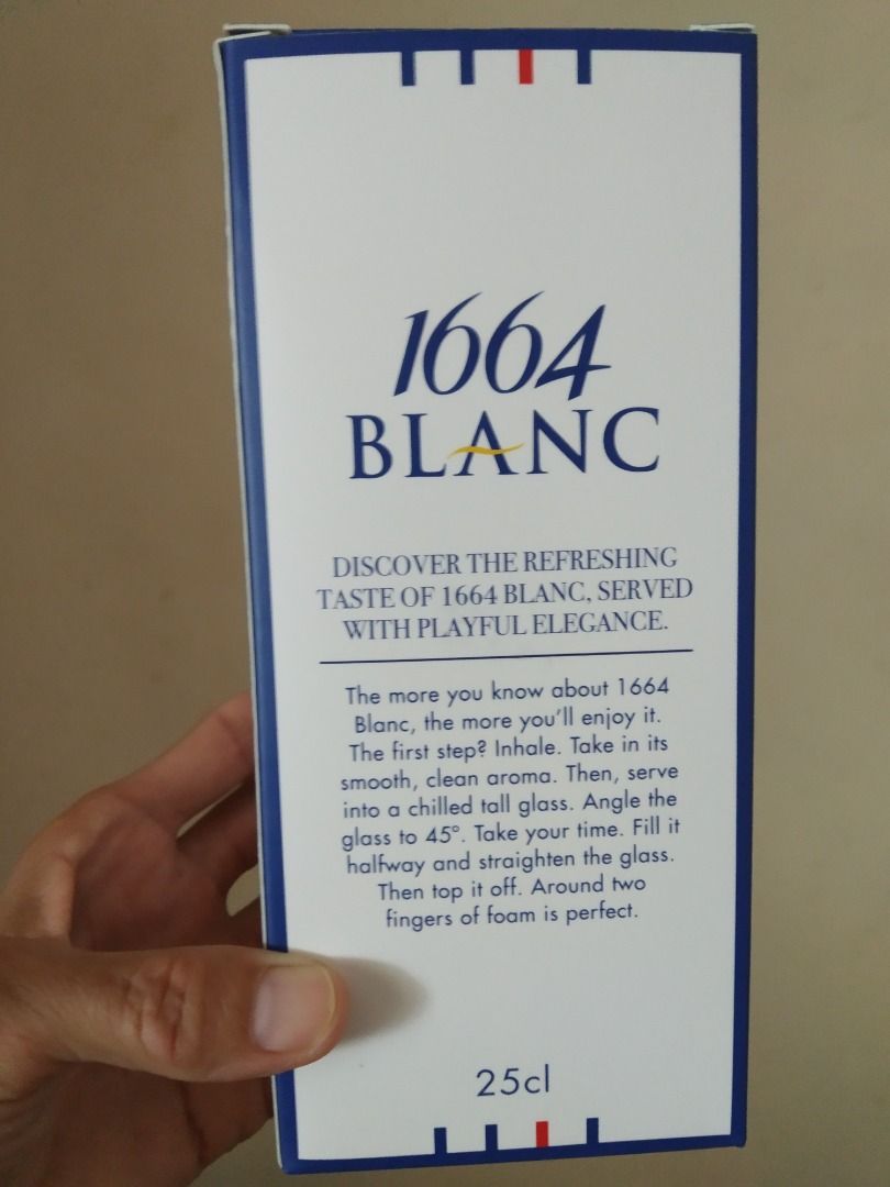 Brand New Authentic 1664 Blanc Beer Glass, Hobbies & Toys, Memorabilia ...