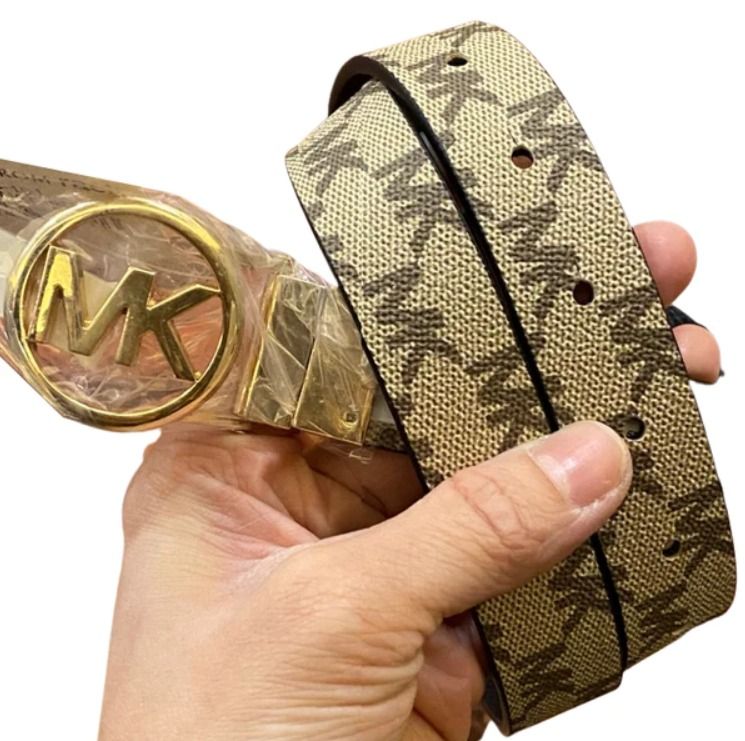 BRAND NEW AUTHENTIC INSTOCK MICHAEL KORS MK CLASSIC LOGO REVERSIBLE WOMEN S BELT MK 556075C