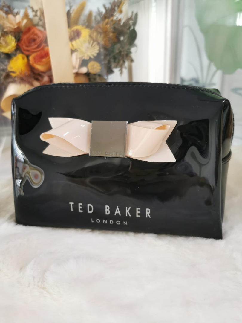 *BRAND NEW* ICONIC TED BAKER MAKE UP POUCH WITH PINK RIBBON, Women's