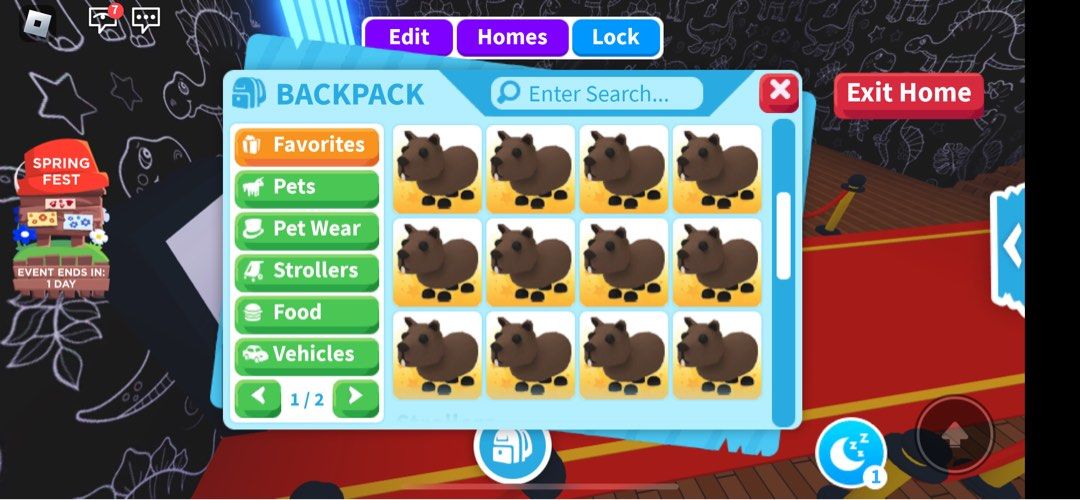 Capybara Roblox Adopt me pet * FAST DELIVERY AND CHEAP *, 興趣及遊戲, 玩具