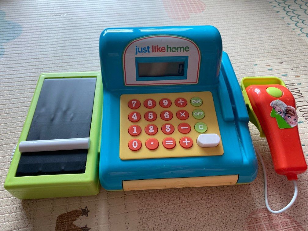 EUC 💗 JUST LIKE HOME Cash Register with Scanner, Hobbies Toys