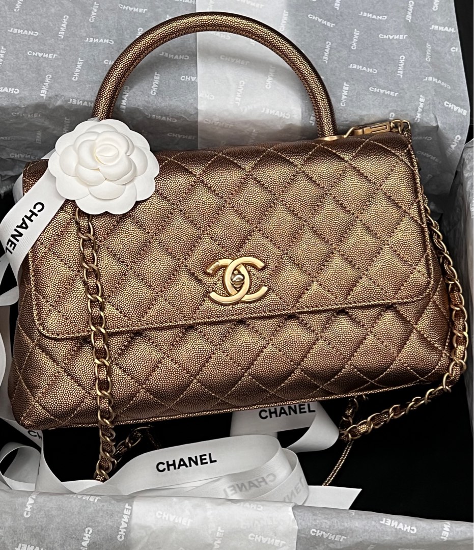 Chanel coco handle in medium size, Luxury, Bags & Wallets on Carousell